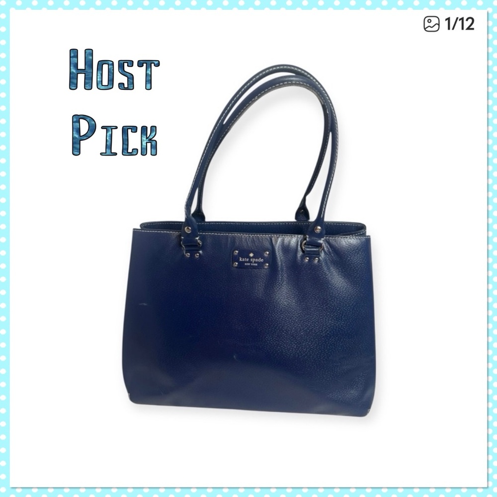 ⭐️Host Pick ⭐️Kate Spade Wellesley blue tote bag with two handles